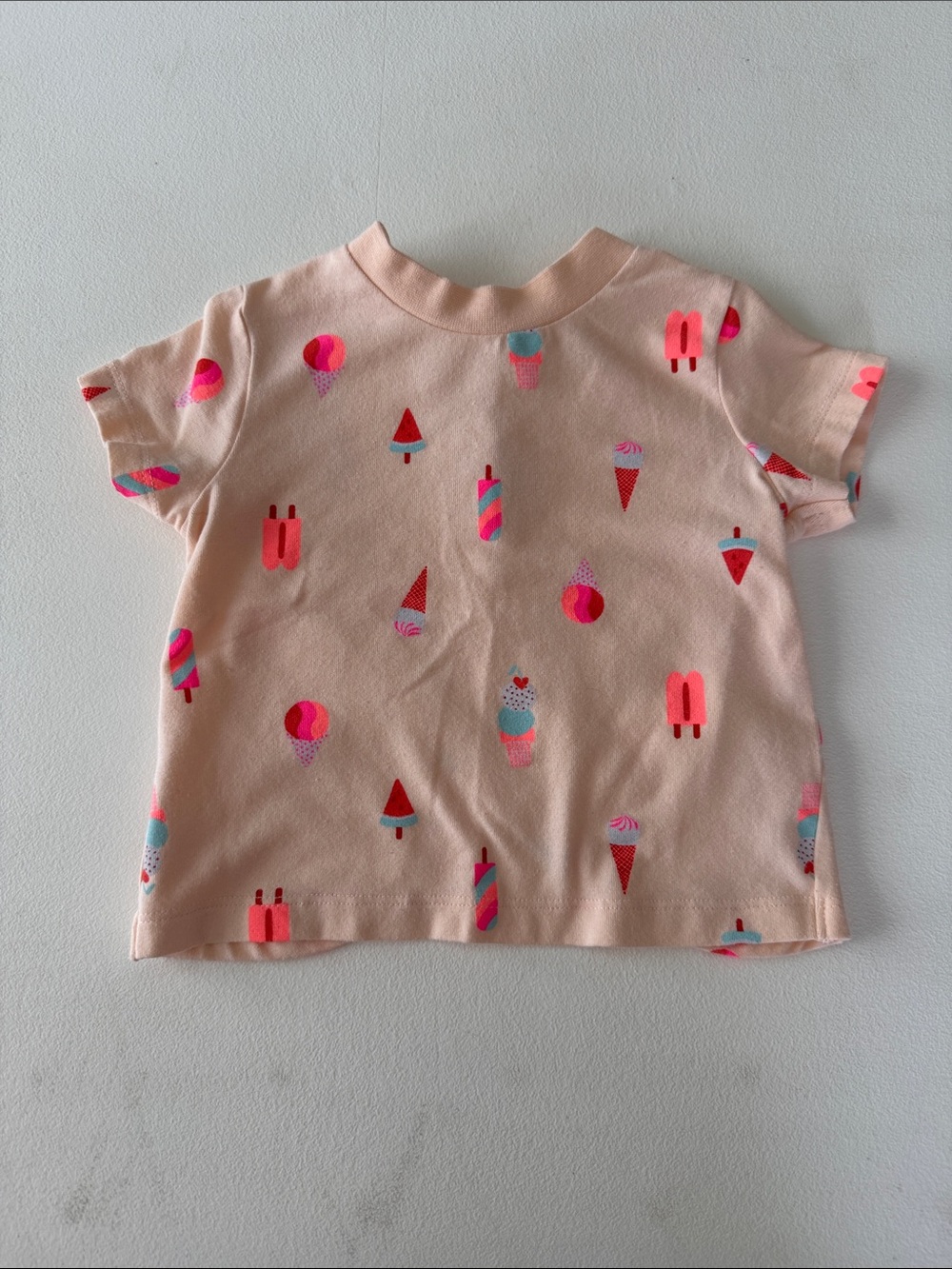 Cat & Jack - Pink Ice Cream Print Girls Tee